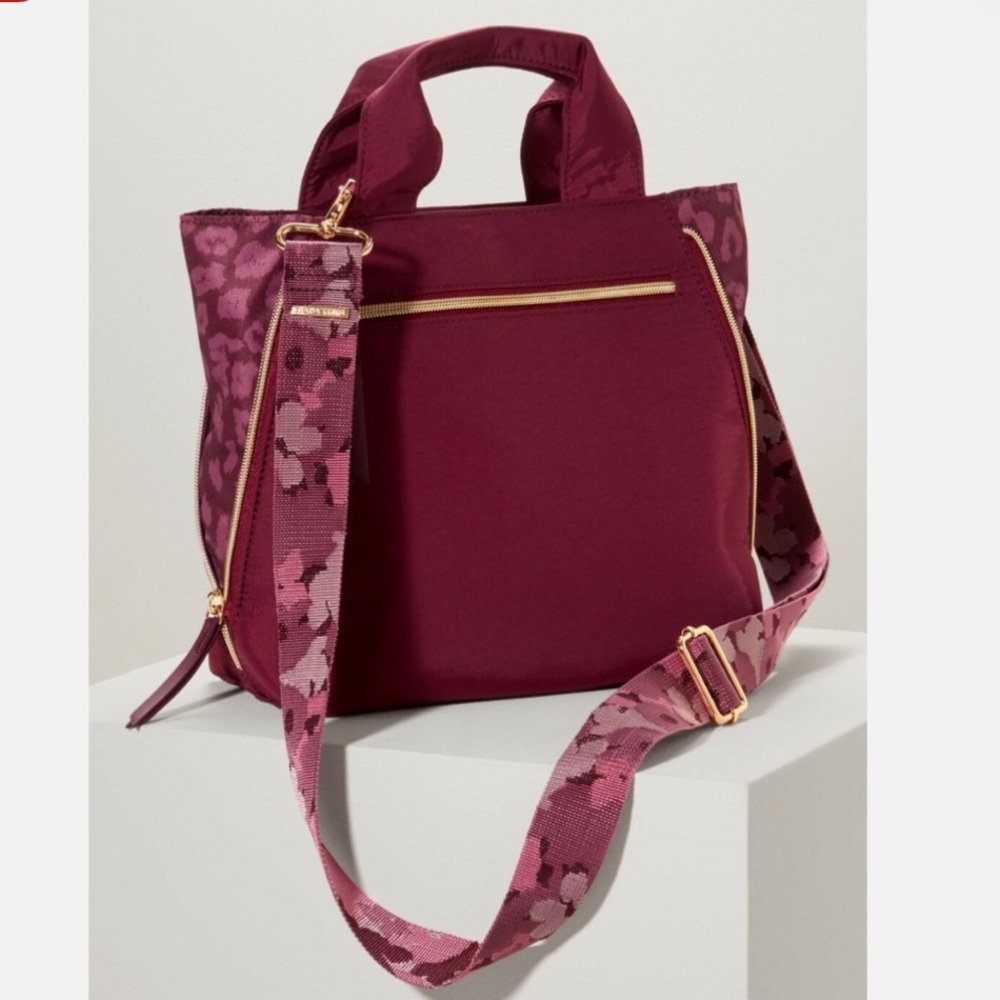 Stella & Dot Zip It Crossbody-Oxblood Burgundy - Picture 1 of 15